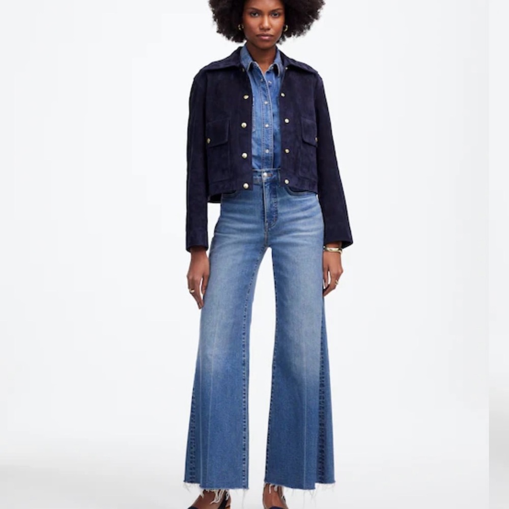Madewell Flare Wide Leg Crop Jeans